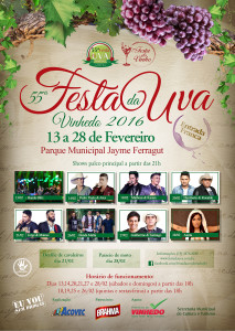 Cartaz Festa da Uva 2016