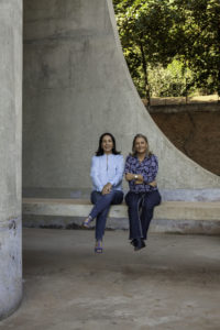 As organizadoras Sueli Cardoso e Stella Pastana Tozo.