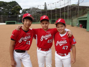 Os atletas Felipe, Davi, Yutaka. Crédito da foto: Acenbi/Tao Conteúdo.