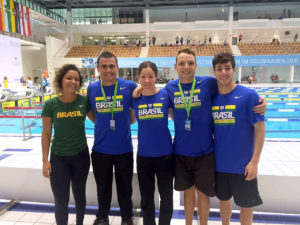 Da direita para a esquerda, Cecília Kethlen, Antônio Luiz Cândido, Raquel Viel, Felipe Caltran e Lucas Mozela. Foto: Divulgação|PMI.