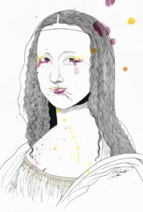 A ilustração 'Monalisa', de Gisela Pizzato.
